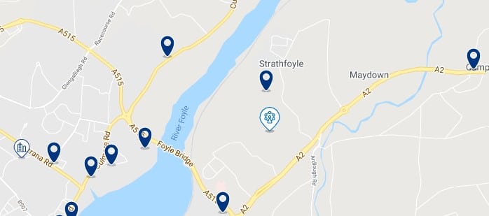 Accommodation near Enagh Lough - Click on the map to see all the accommodation in this area