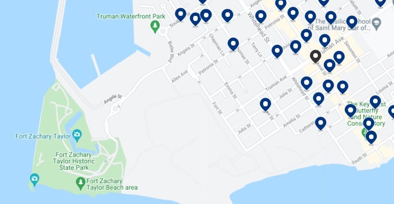 Accommodation in Bahama Village - Click on the map to see all the available accommodation in this area
