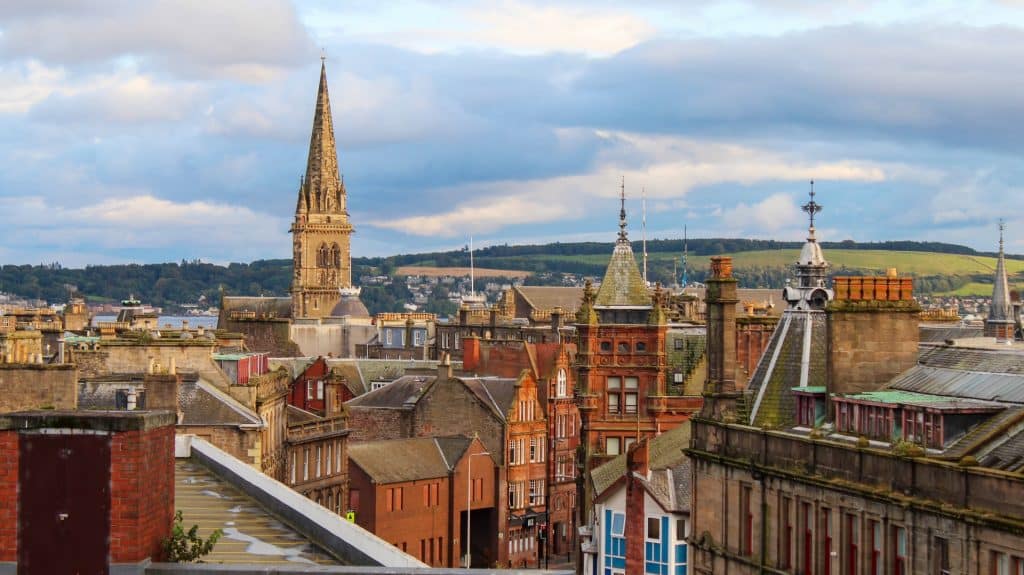 El centro de la ciudad es la mejor zona donde alojarse en Dundee