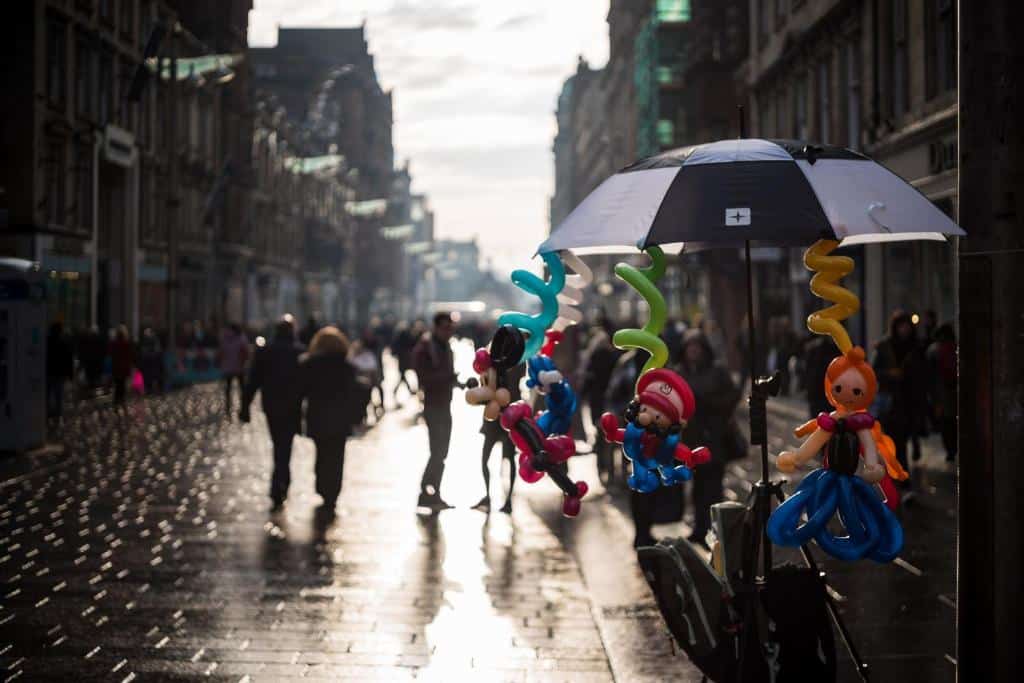 Sauchiehall Street is one of the best areas to stay in Glasgow for tourists