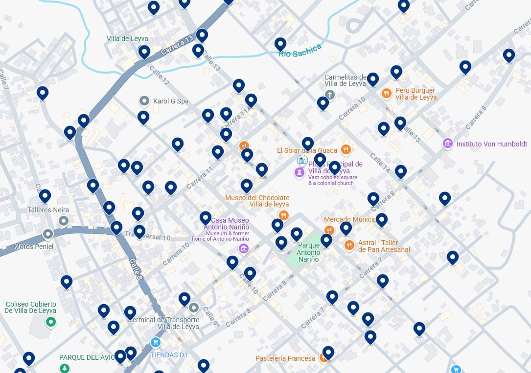 Accommodation in the Centro Histórico - Click on the map to see all available hotels in this area