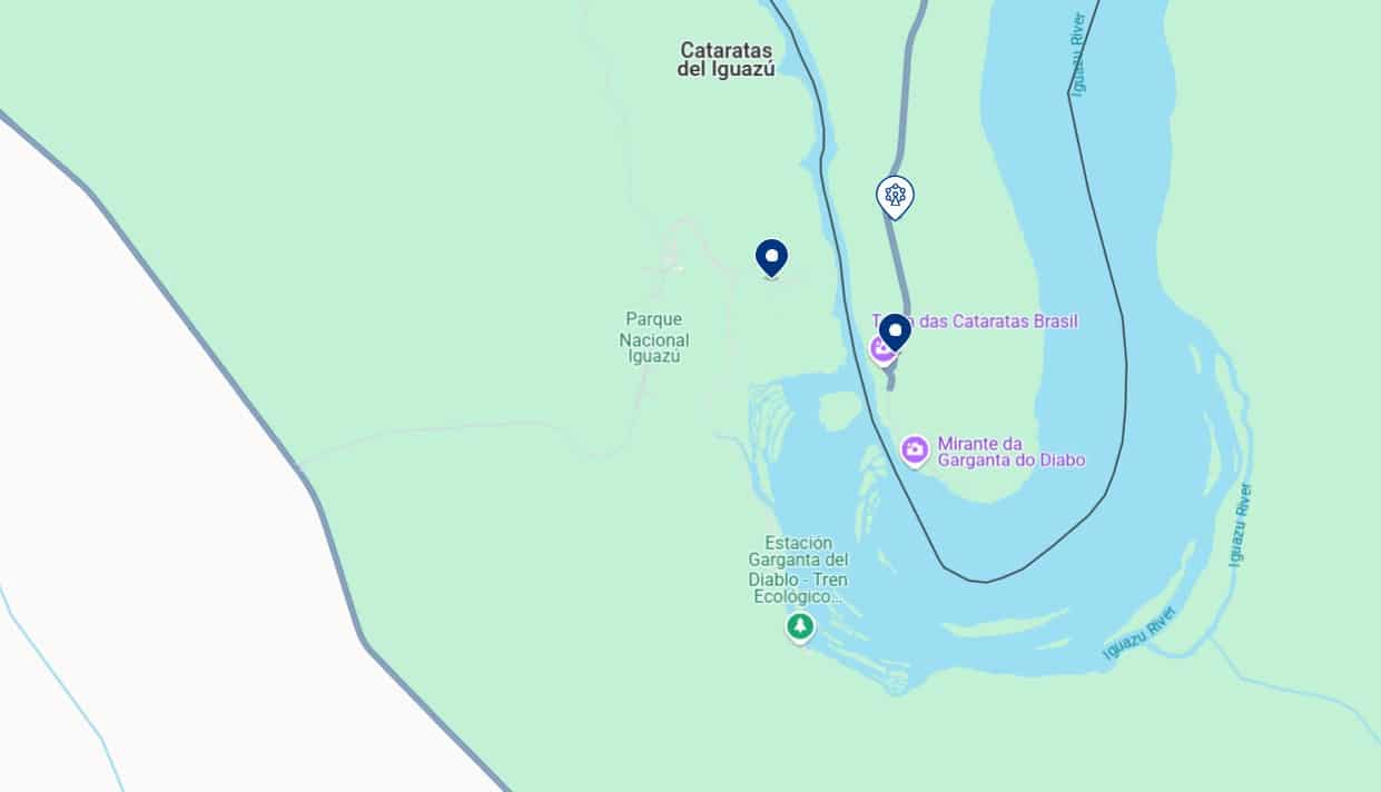 Accommodation near Parque Nacional Iguazú - Click on the map to see all available hotels in this area