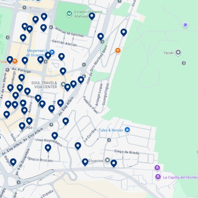 Bellavista - Accommodation Map