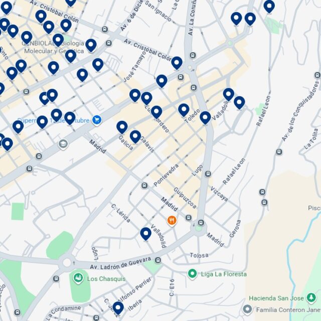 La Floresta - Accommodation Map